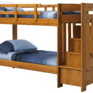 Bunk Beds Connecticut, Woodcrest Bunk Beds With Stairs