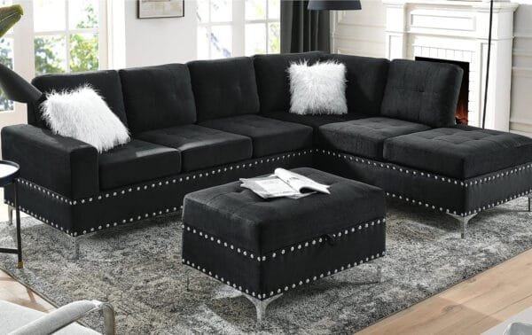 Deborah Black Sectional