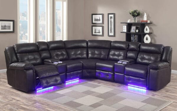 Electra Black Sectional