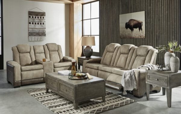 Armani Sand Power Reclining Living Room Set