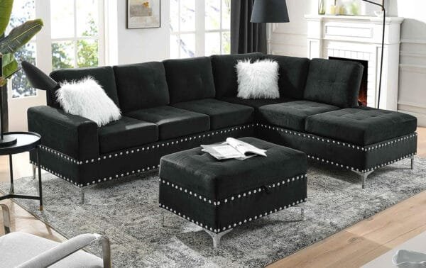 Deborah Black Sectional