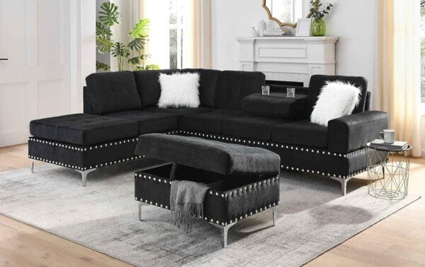 Deborah Black Sectional