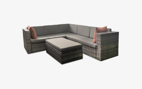 Niko Outdoor Sectional with Ottoman - 01