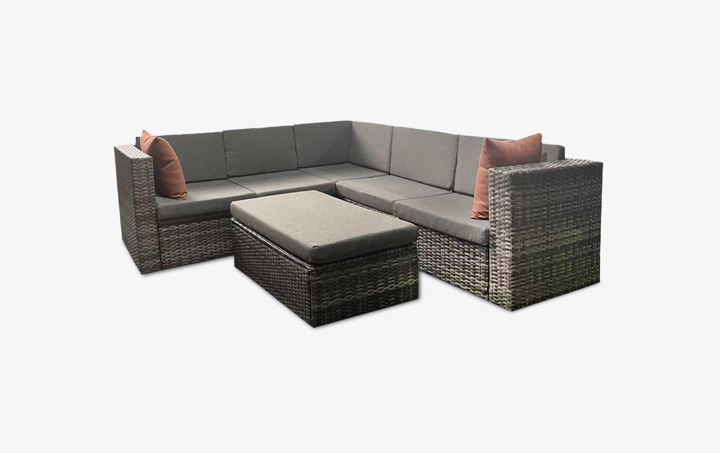 Niko Outdoor Sectional with Ottoman