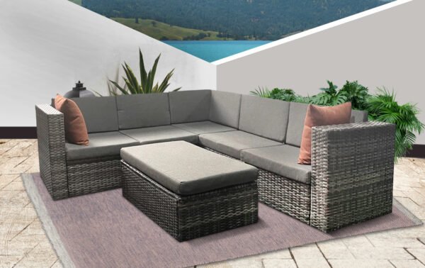 Niko Outdoor Sectional with Ottoman