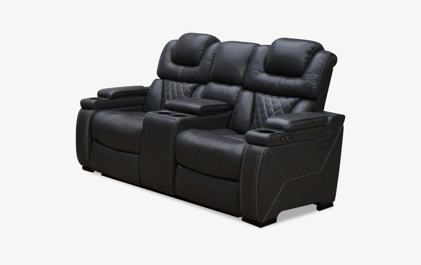 Transformer Black Loveseat