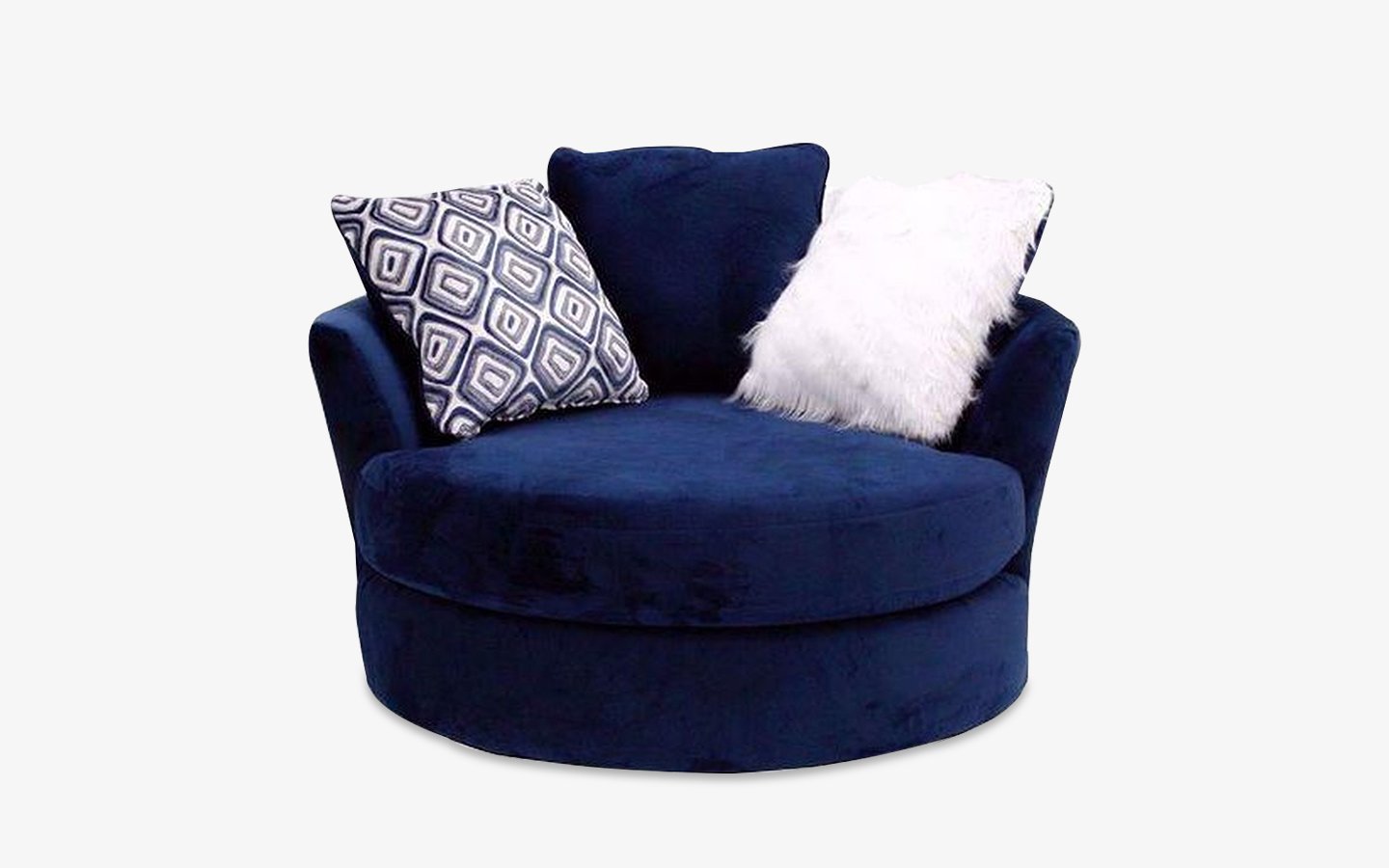 Groovy Navy Round Chair