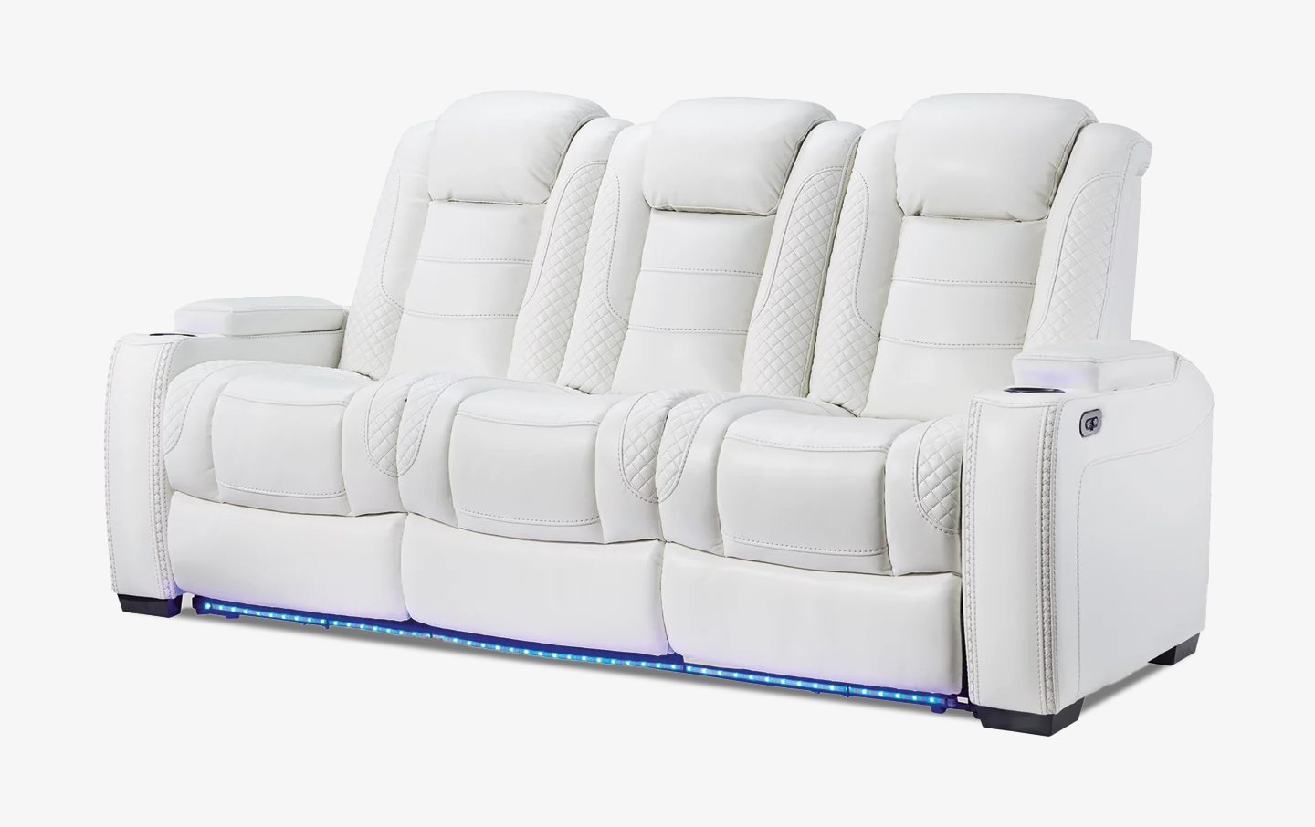 Transformer White Power Reclining Living Room Set