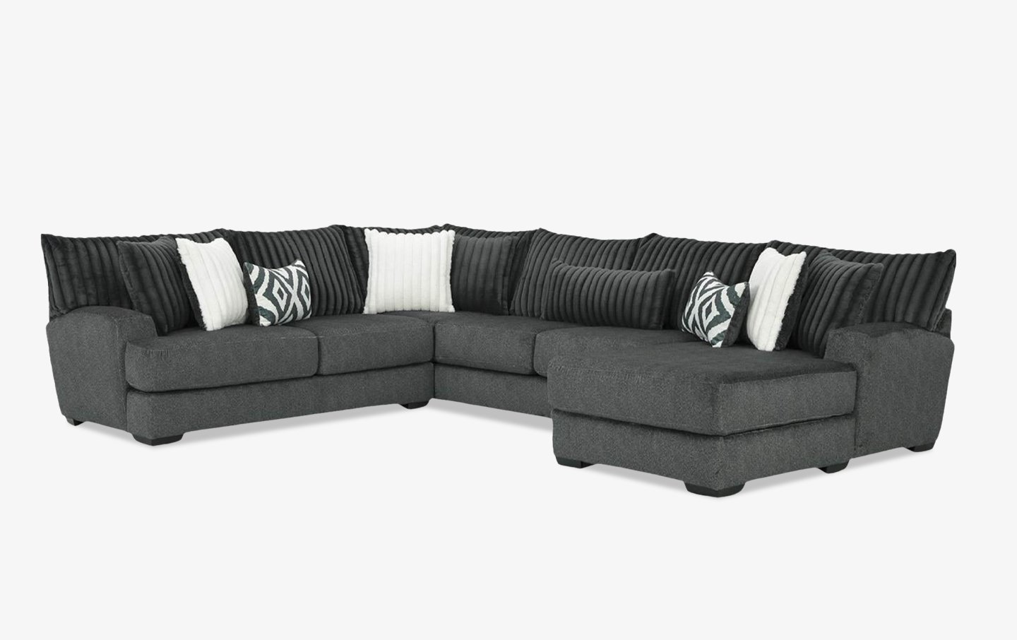 Mondo Gunmetal Sectional