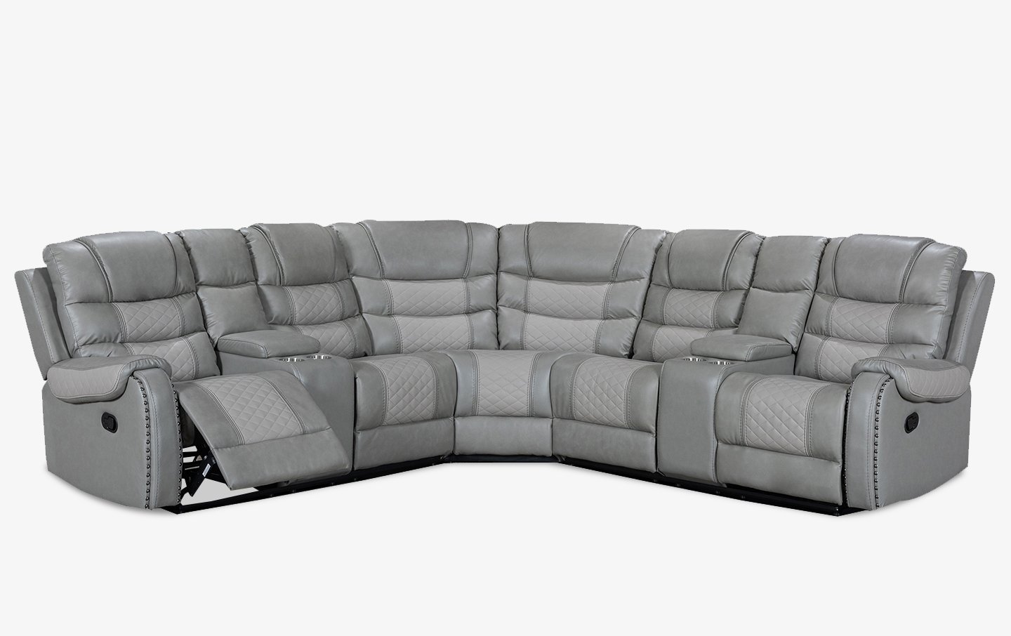 Walker Gray Power Reclining Sectional