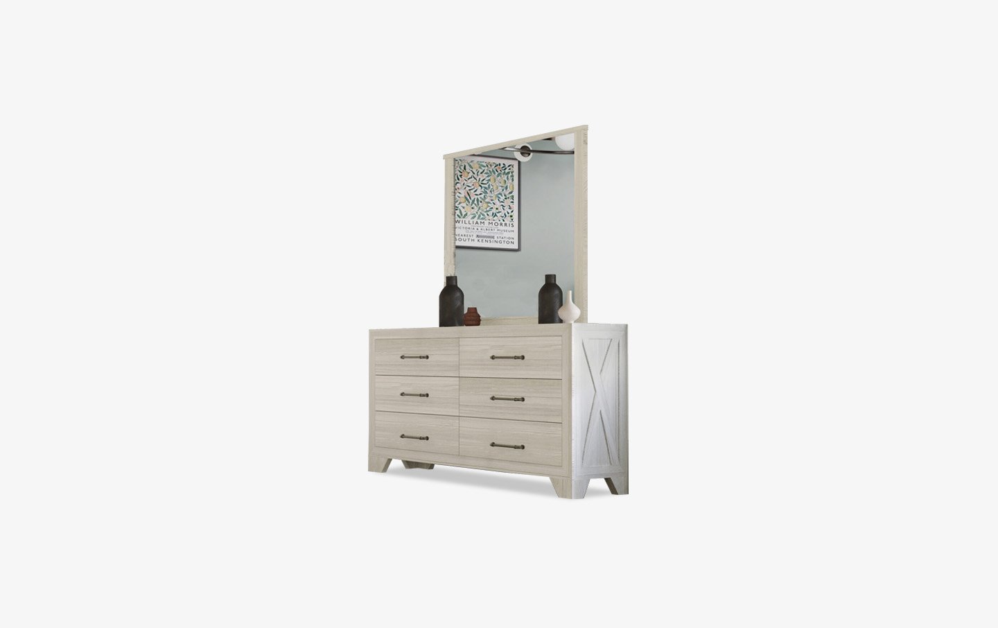 Coral Dresser & Mirror