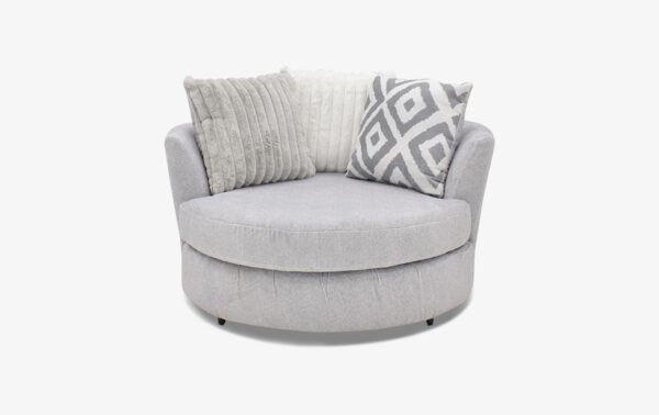 Mondo Silver Swivel Chair