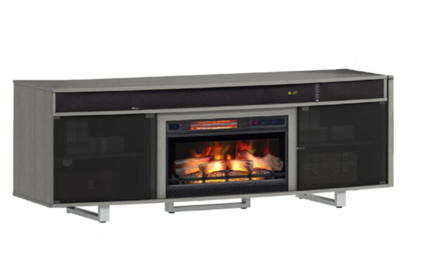 Enterprise Gray Fireplace