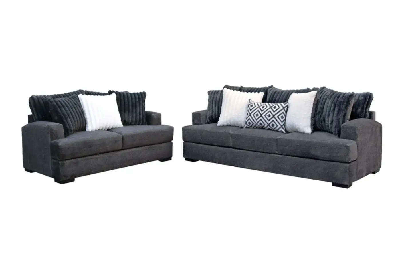 Mondo Gun Metal Living Room Set