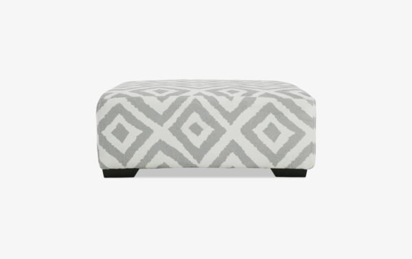 Mondo Silver Ottoman