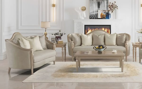 Villa Cherie Sofa and Loveseat Lifestyle