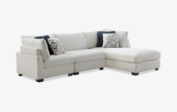 Ivory 3 Piece Sectional - 02