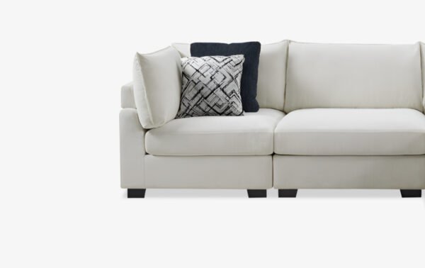 Ivory 3 Piece Sectional - 03