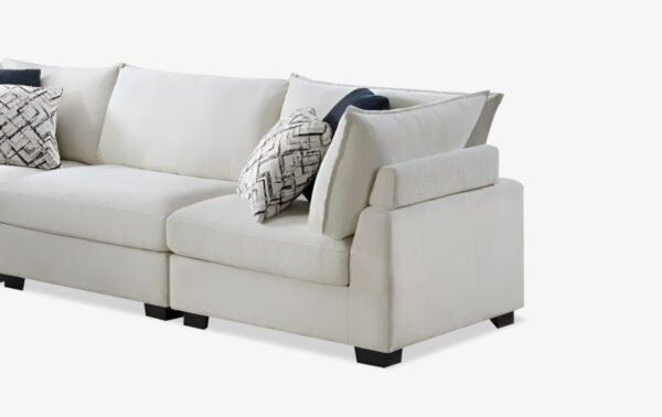 Ivory 5 Piece Sectional - 03