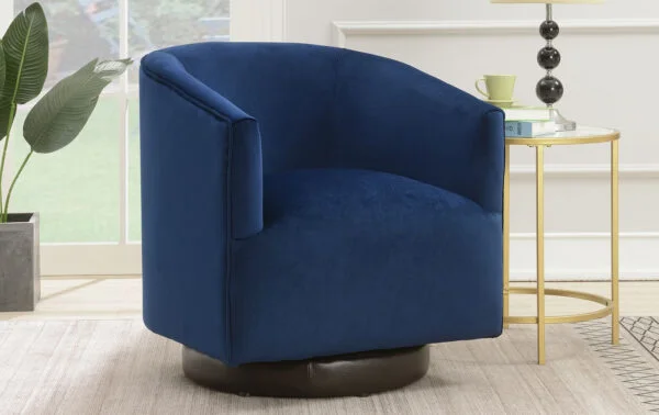 modern barrel accent chair