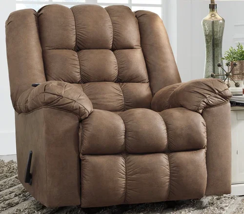 Brown massage recliner