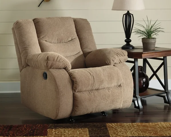 plush, mocha affordable recliner chair