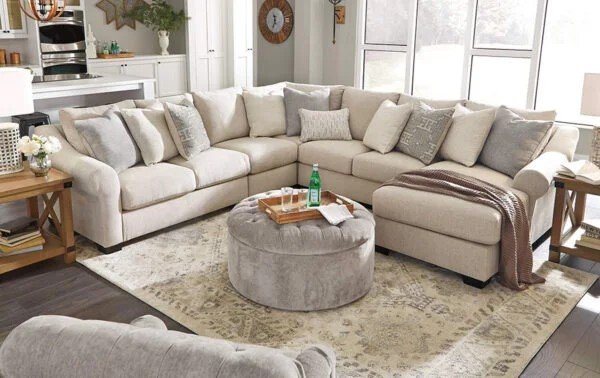 Cozy furniture arrangement for a fall home makeover