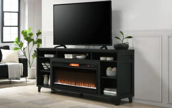 Modern electric fireplace TV stand
